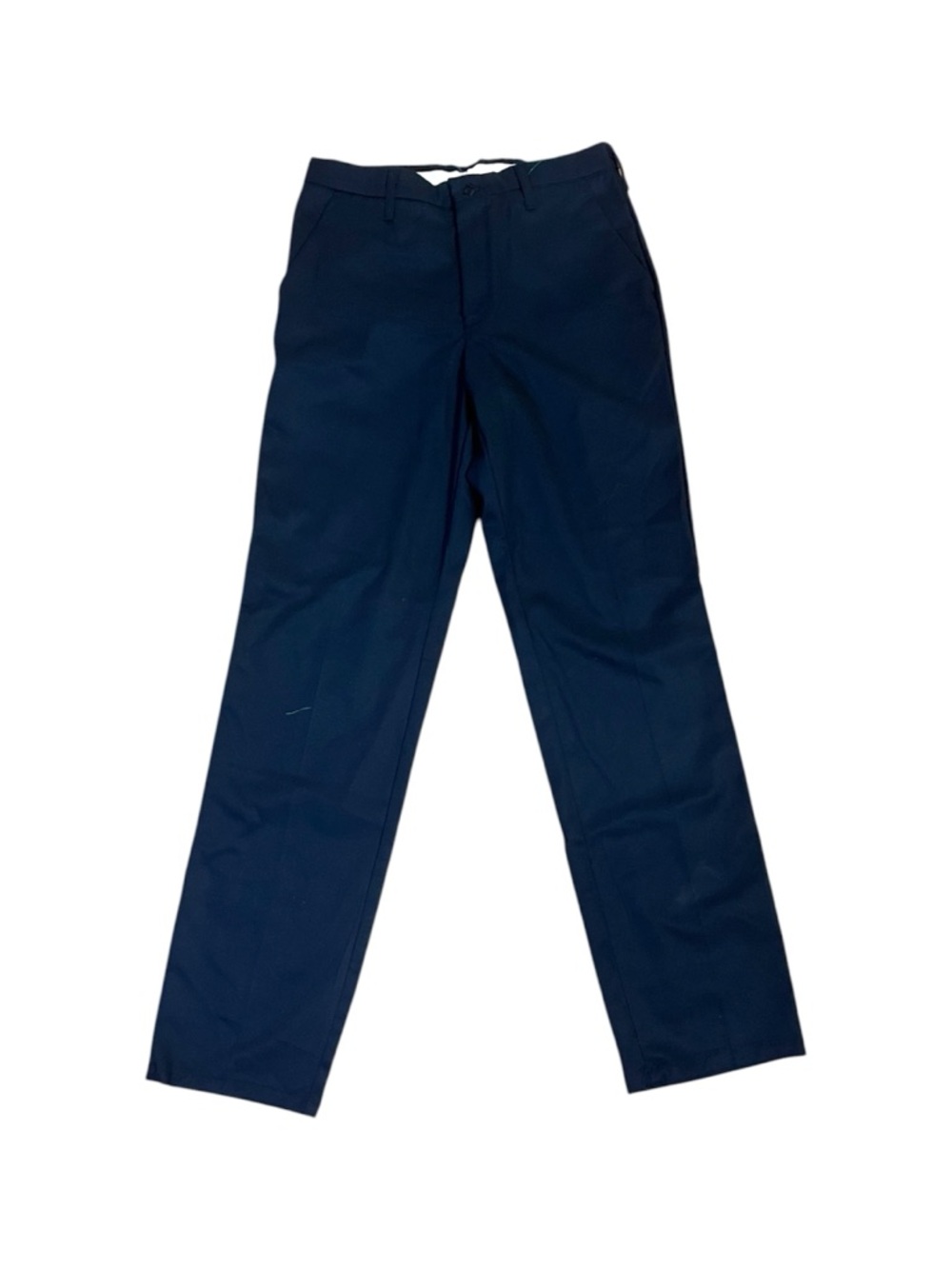 Aramark Men's Navy Blue Flat Front Chino Work Pants 32x34 Stretch Waist